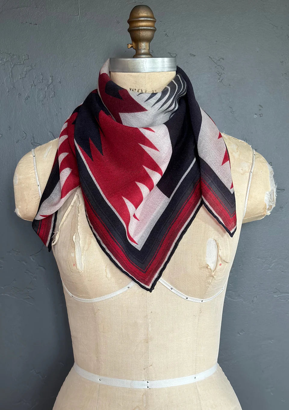 Mezcalero Chili Wool Scarf by At Home with Ray