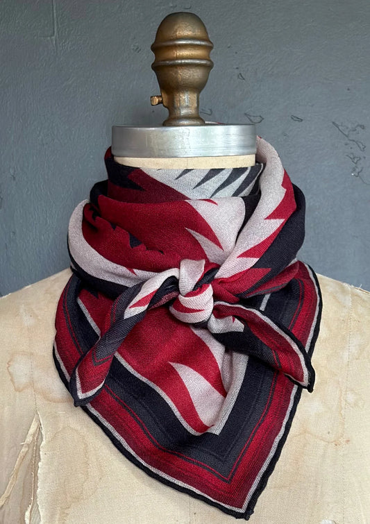 Mezcalero Chili Wool Scarf by At Home with Ray