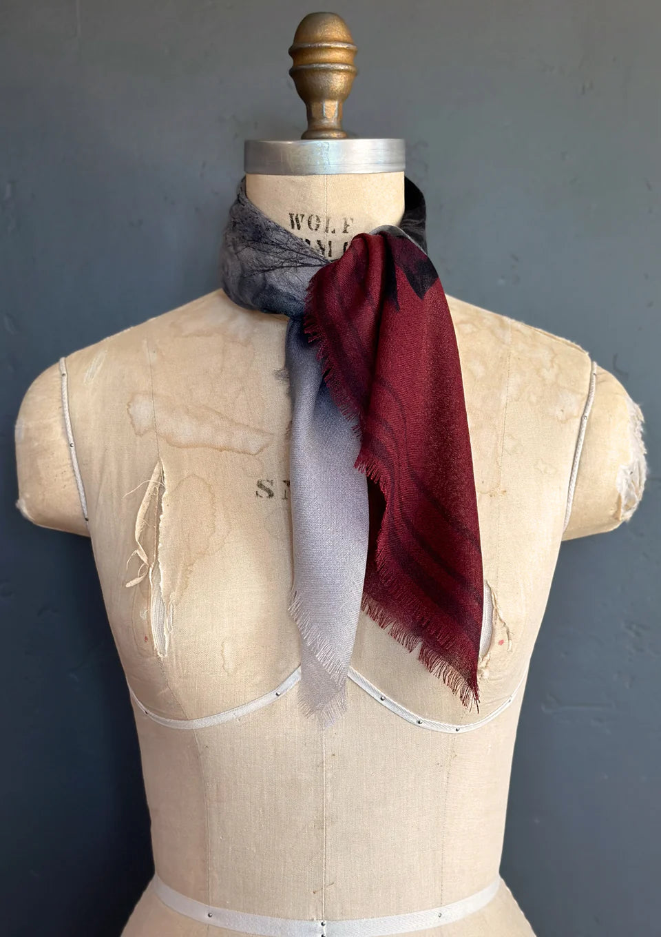 Snowy Mustang Scarf by At Home with Ray