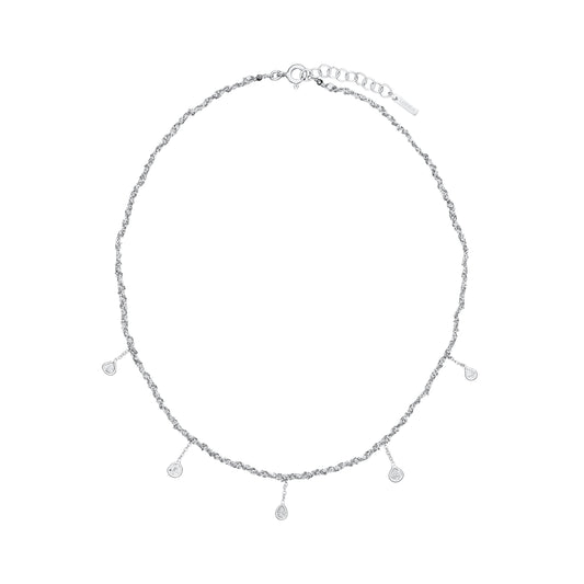 MLS606 Silver Grey Necklace by Marie Laure Chamorel