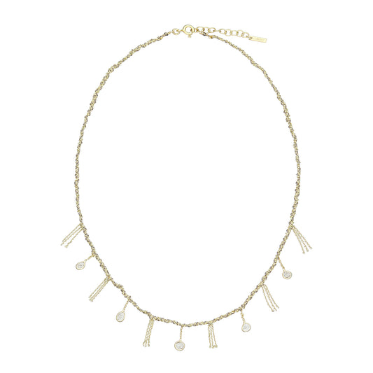 MLS607 Gold Grey Necklace by Marie Laure Chamorel