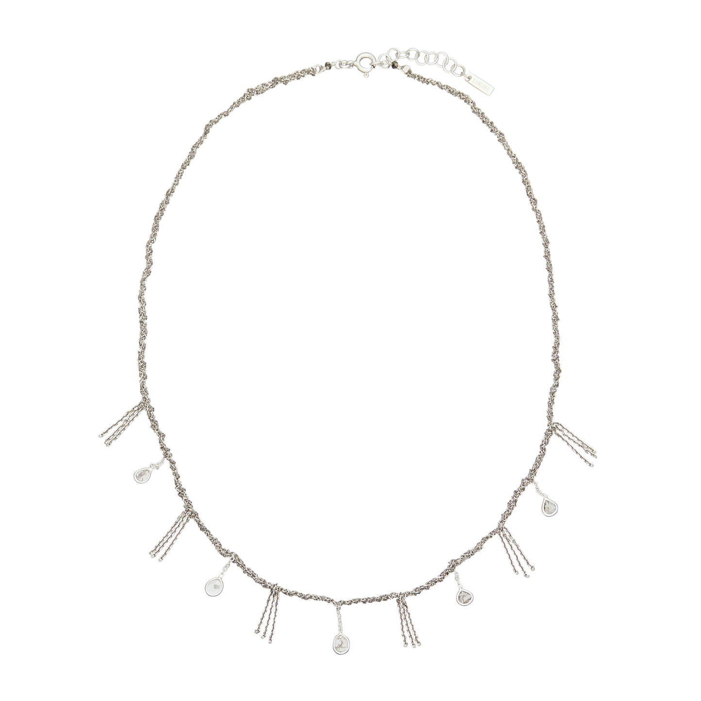 MLS607 Silver Grey Necklace by Marie Laure Chamorel