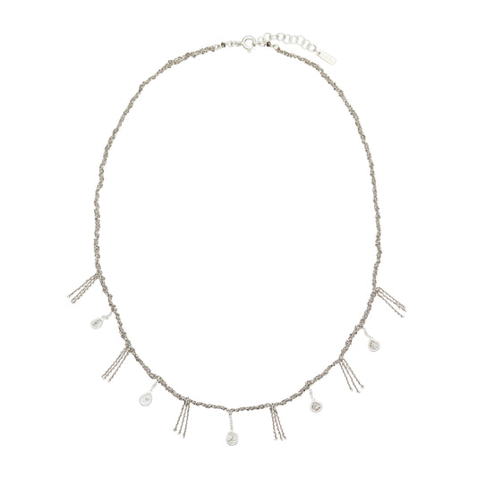 MLS607 Silver Grey Necklace by Marie Laure Chamorel