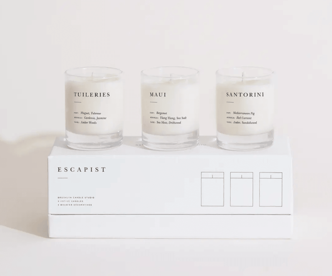 Escapist Votive Set - Fresh + Floral - Haven