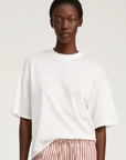 White Oversized Boxy Tee by SPRWMN - Haven