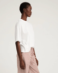 White Oversized Boxy Tee by SPRWMN - Haven