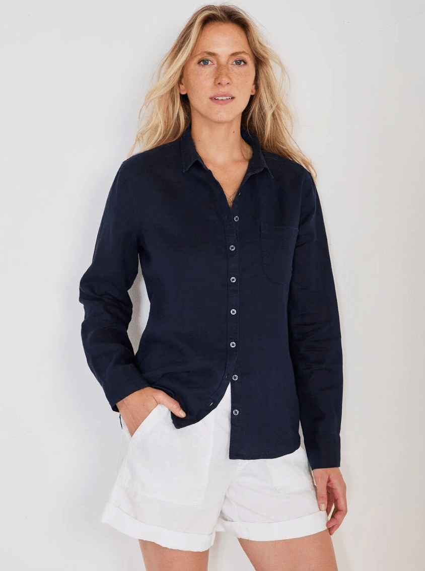 Kennedy Linen Shirt by Not Monday - Haven