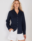 Kennedy Linen Shirt by Not Monday - Haven