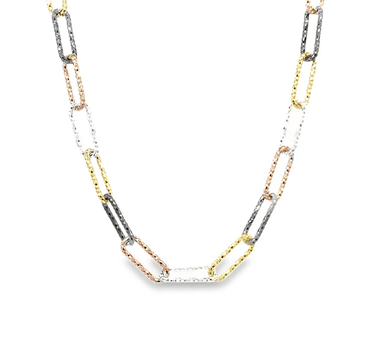 Diamond Cut Mixed Metal Chain by Leela Grace - Haven