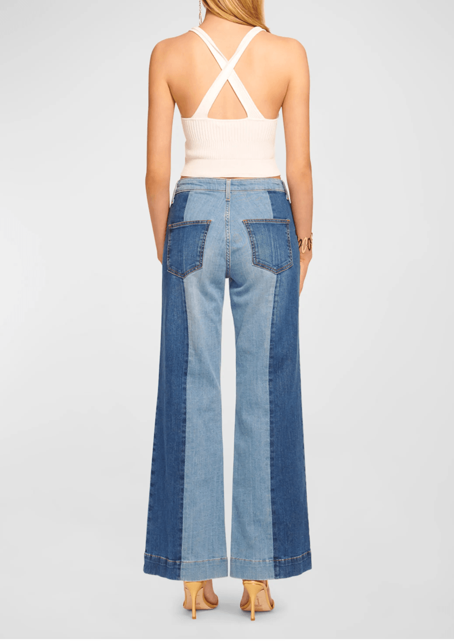 Vinnie Wide Leg Two-Tone Jean by Ramy Brook - Haven