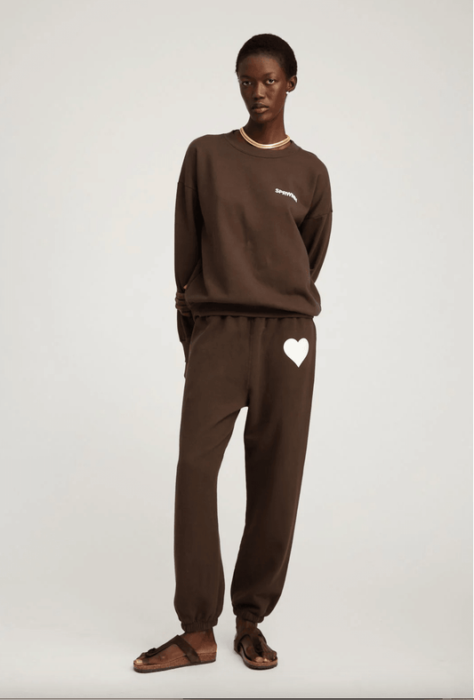 Heart Sweatpant in Americano by SPRWMN - Haven