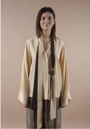 Silk Shirt with Double Scarf by Phisique du Role