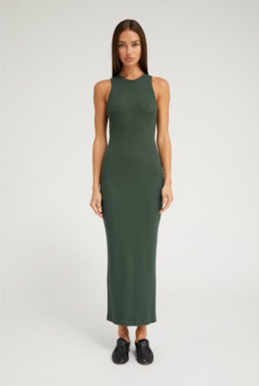 Rib Racer Maxi Dress by SPRWMN