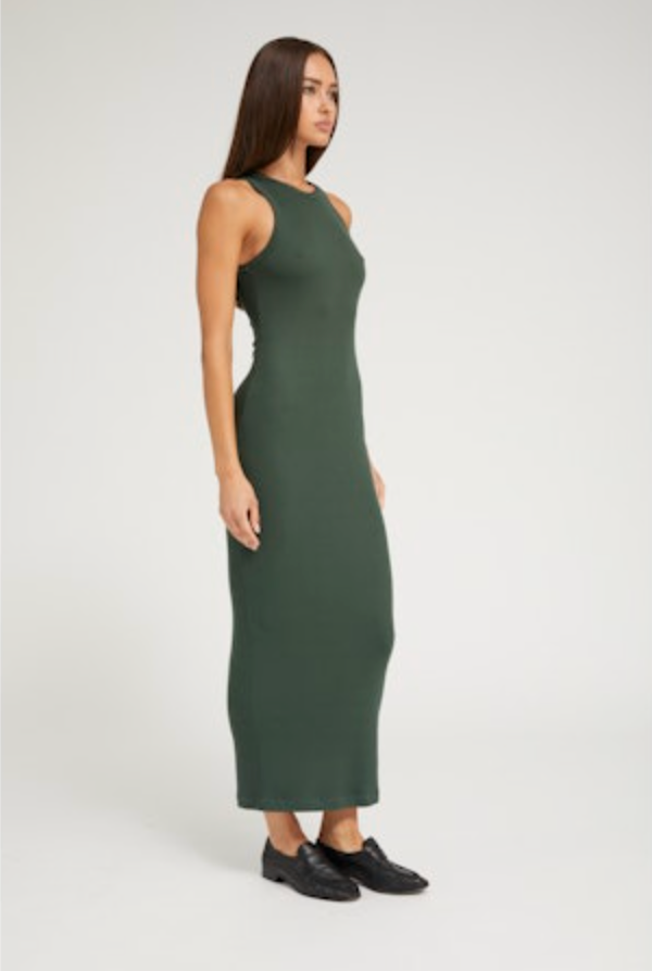 Rib Racer Maxi Dress by SPRWMN