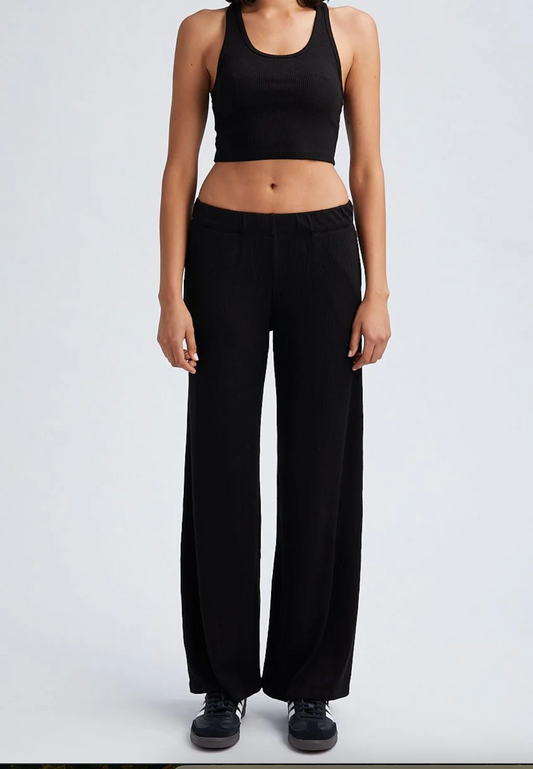 Rib Wide Leg Pants by SPRWMN