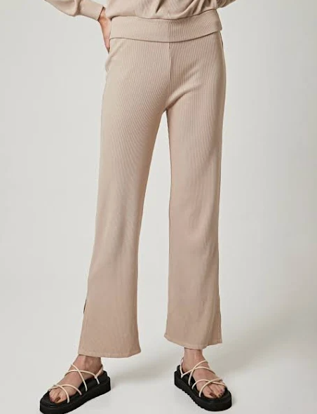 High Waisted Slit Pant by Lanston