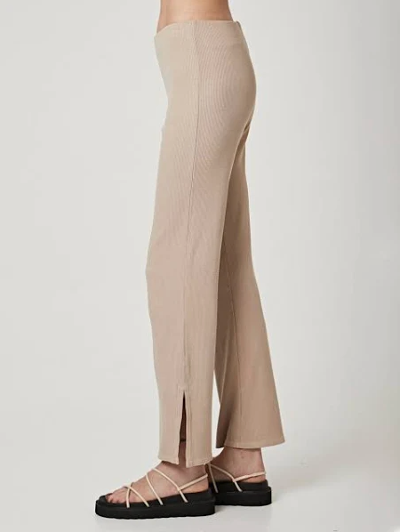 High Waisted Slit Pant by Lanston