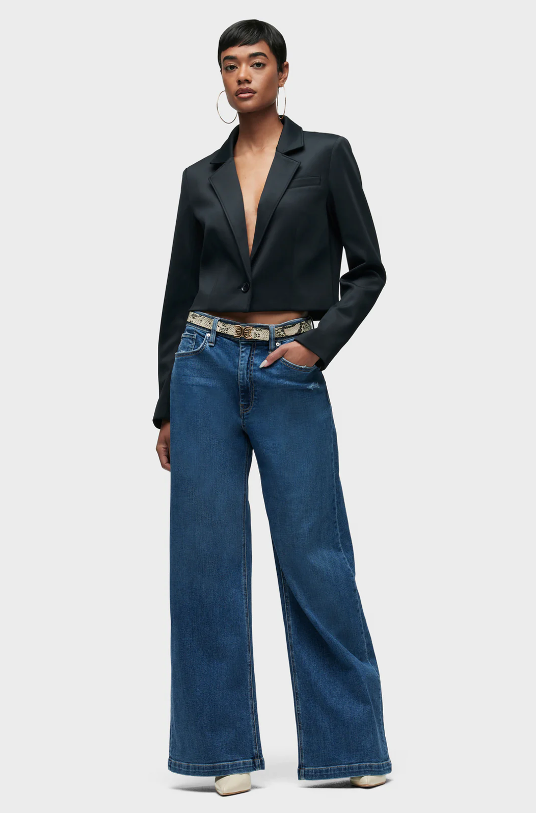 Jodie Loose Fit Wide Leg Jean in Hillside by Hudson