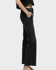 Rosie High-Rise Trouser Wide Leg Ankle in Smokey by Hudson