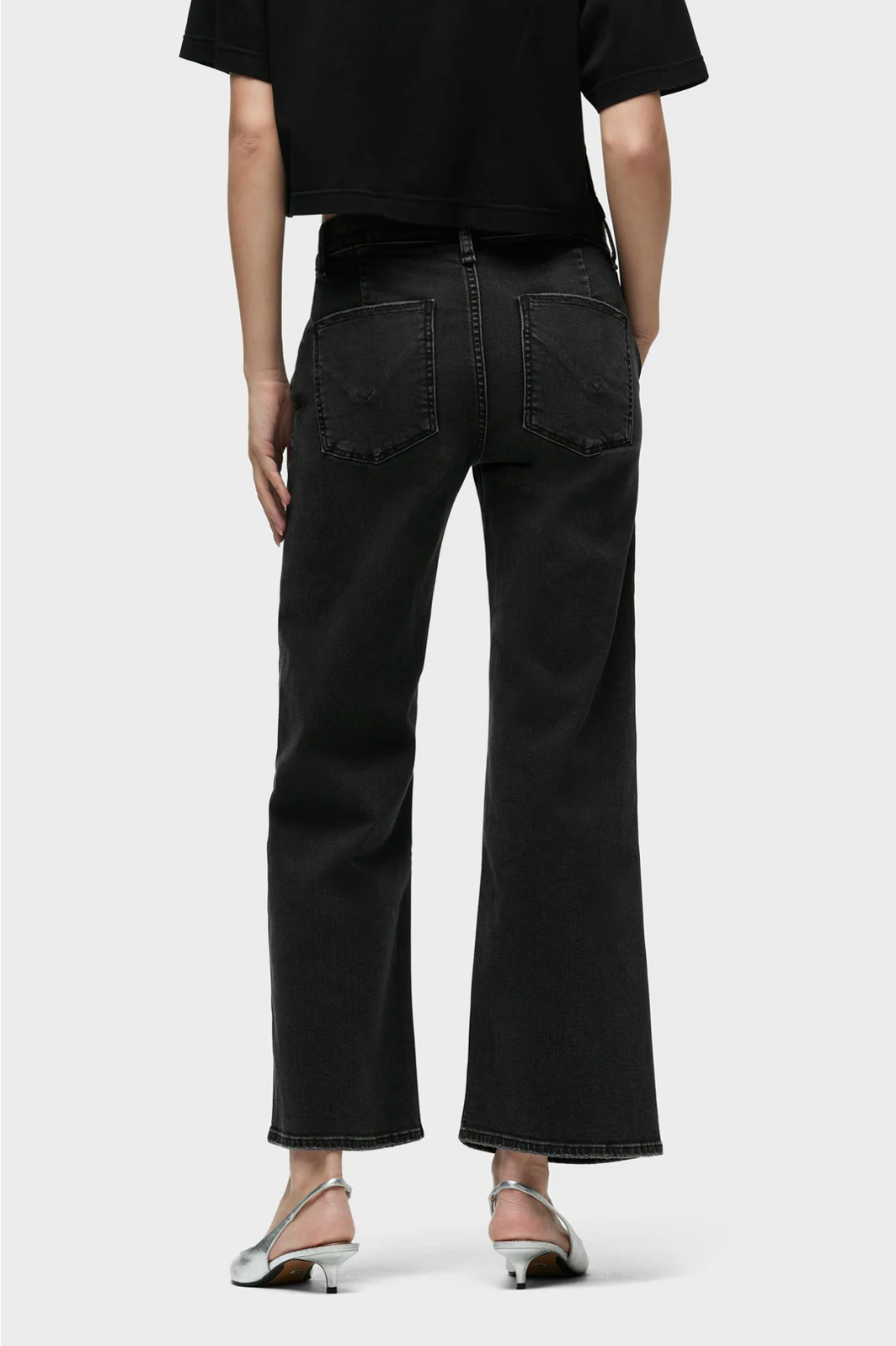 Rosie High-Rise Trouser Jean in Smokey by Hudson