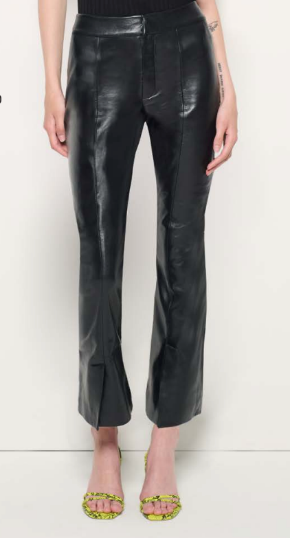 Rowan Recycled Leather Cropped Flares