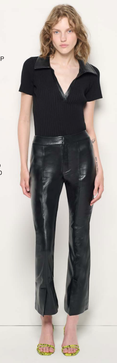 Rowan Recycled Leather Cropped Flares