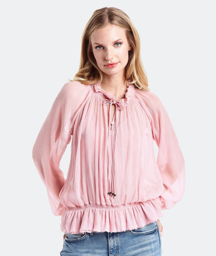 Shelley Blouse in Blush by Secret Mission