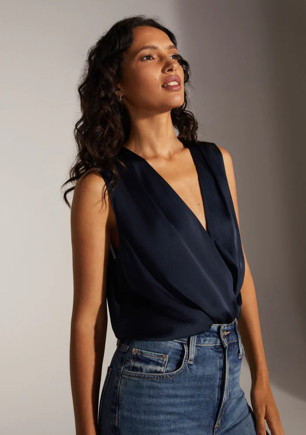 The Sleeveless Date Blouse in Black by Favorite Daughter