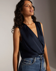 The Sleeveless Date Blouse in Black by Favorite Daughter