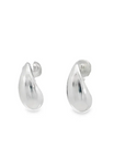 14K White Gold Raindrop Earrings