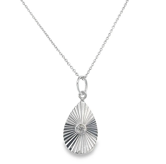 White Gold Radiant Necklace