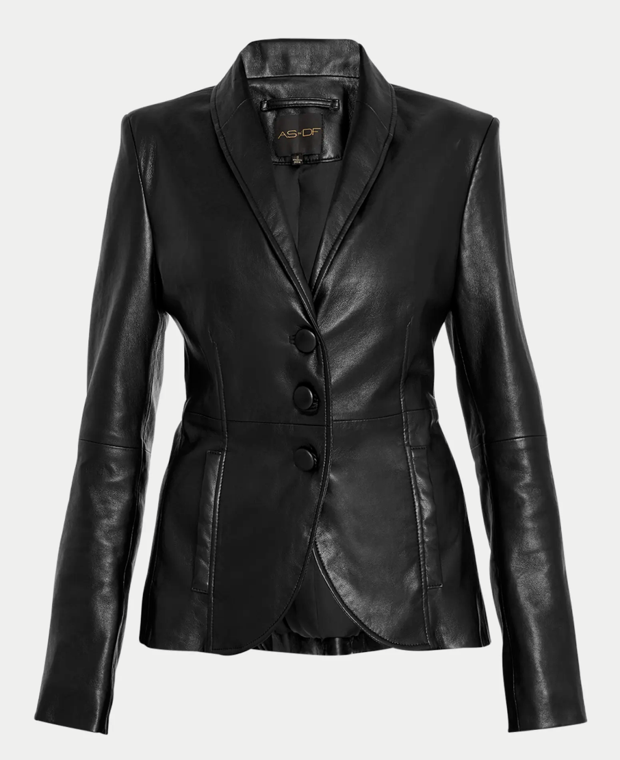 Denise Upcycled Leather Blazer by AS by DF