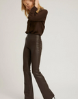 Leather Micro Flare Pant by SPRWMN