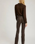 Leather Micro Flare Pant by SPRWMN