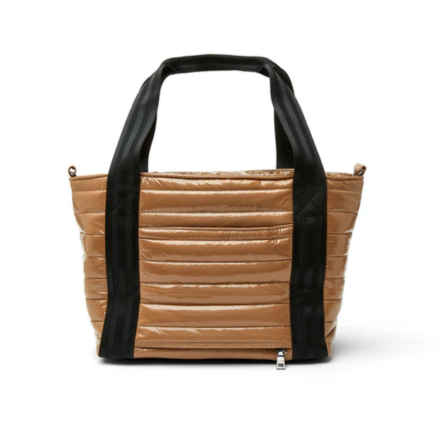 Jr. Jet Set Wingman Bag in Glossy Caramel by Think Royln