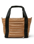 Jr. Jet Set Wingman Bag in Glossy Caramel by Think Royln