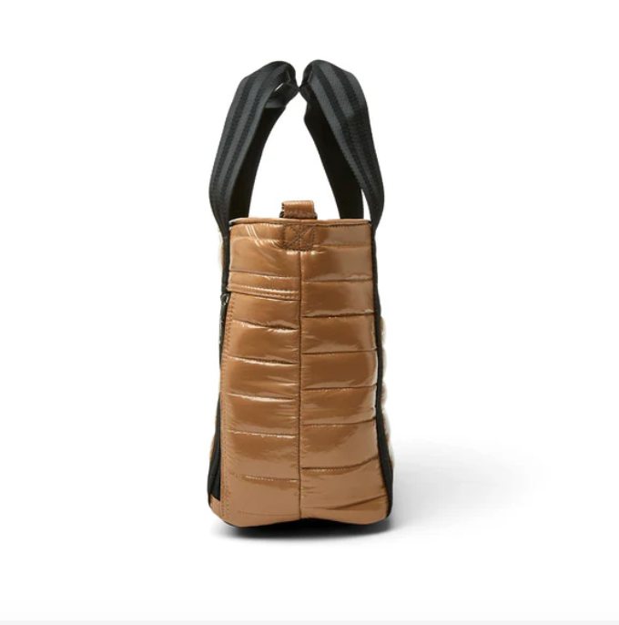 Jr. Jet Set Wingman Bag in Glossy Caramel by Think Royln