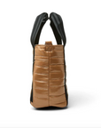 Jr. Jet Set Wingman Bag in Glossy Caramel by Think Royln