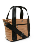 Jr. Jet Set Wingman Bag in Glossy Caramel by Think Royln