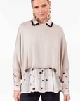 Flora Oversized Sweater in Beige by Indies