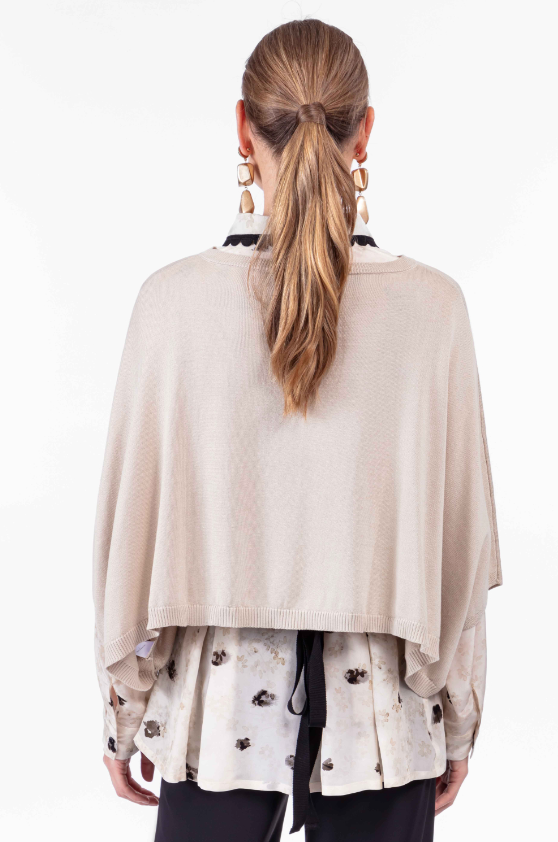 Flora Oversized Sweater in Beige by Indies