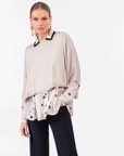 Flora Oversized Sweater in Beige by Indies