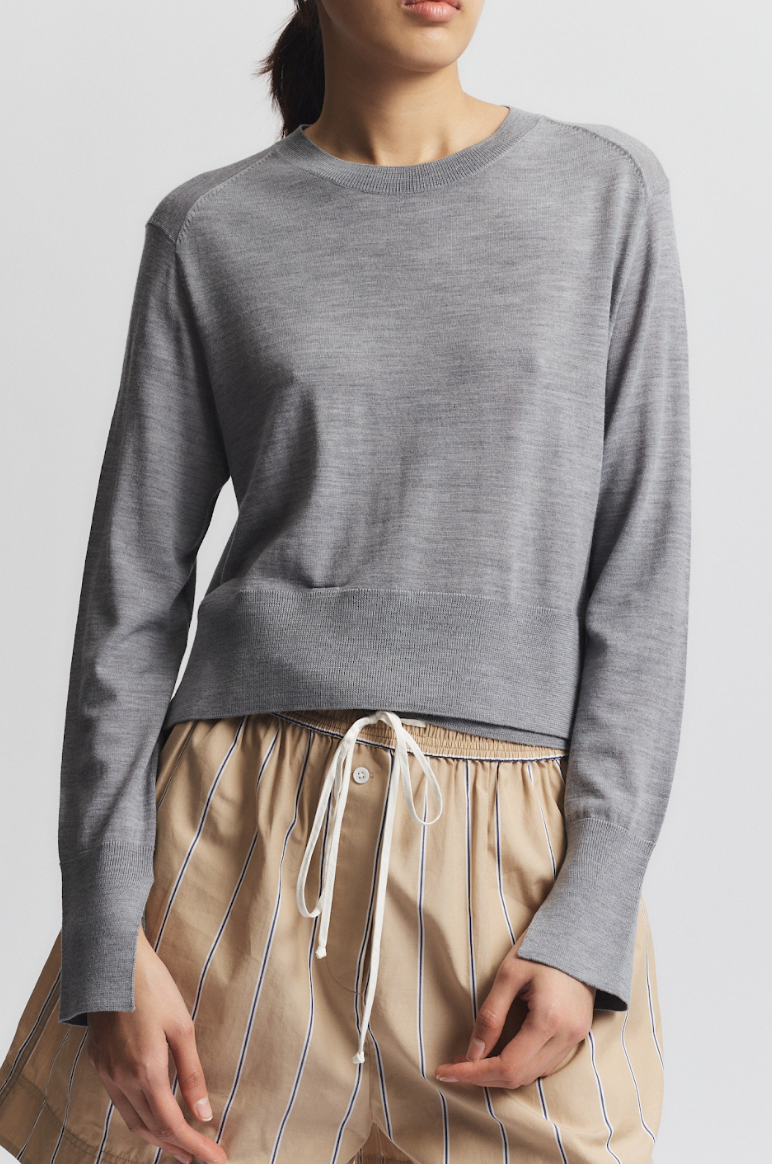 Elodie Layered Crewneck Knit by Saint Art