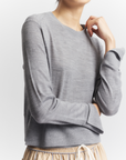 Elodie Layered Crewneck Knit by Saint Art