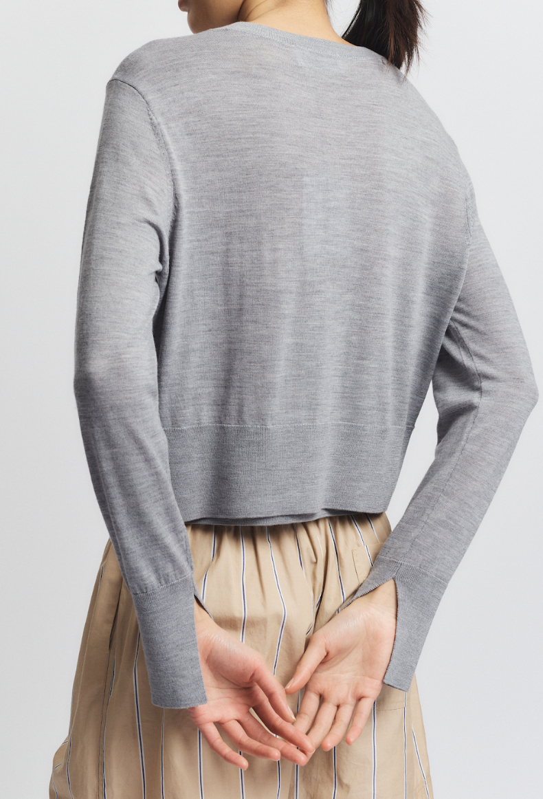 Elodie Layered Crewneck Knit by Saint Art