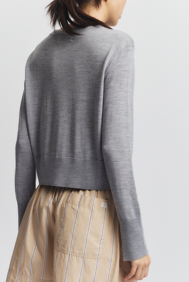 Elodie Layered Crewneck Knit by Saint Art