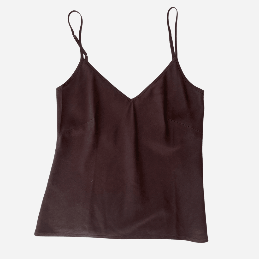 Silk Bias Camisole in Mocha by Michelle Jonas - Haven