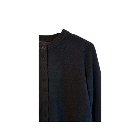 All Thumbs Cardigan in Black by Brazeau Tricot