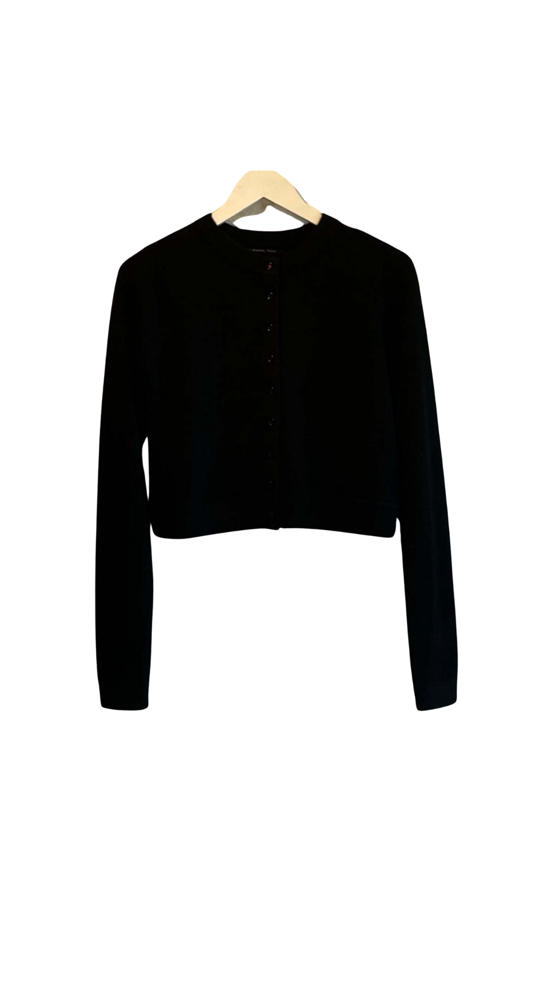 All Thumbs Cardigan in Black by Brazeau Tricot