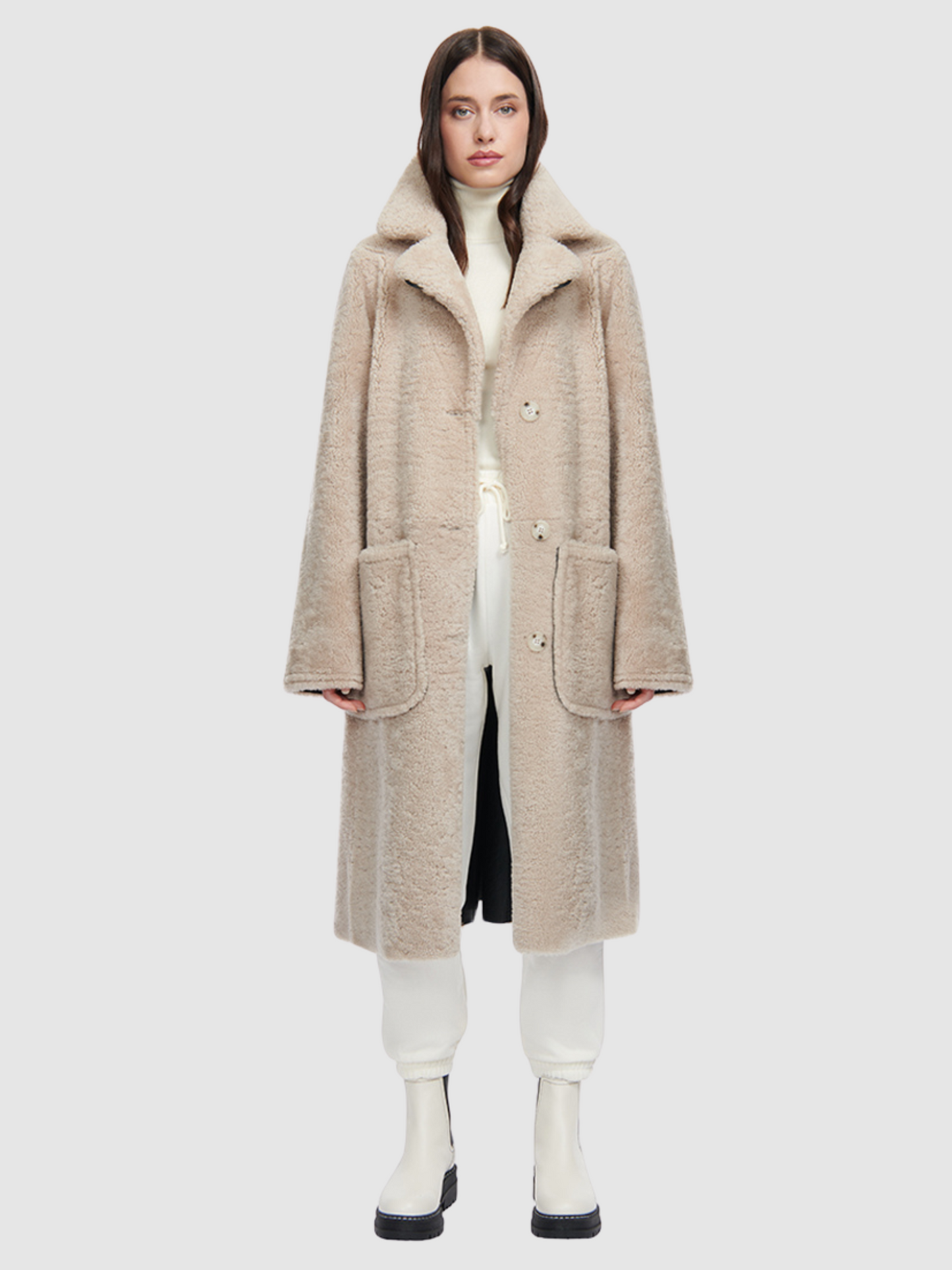 Zira Shearling Coat by HiSO